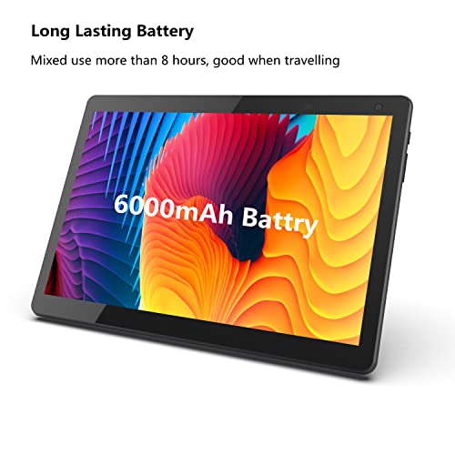 10 inch Android Tablet with 32GB Storage, 6GB RAM, Black Z5138