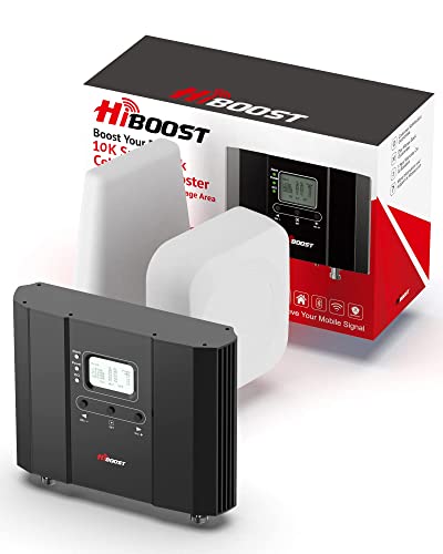 Cell Phone Signal Booster, Cover 8000 sq ft with 2 Indoor Antennas for All US Carriers, Cell Phone Booster for Home Office and Destination RV 4G 5G LTE Verizon AT&T T-Mobile APP Support FCC