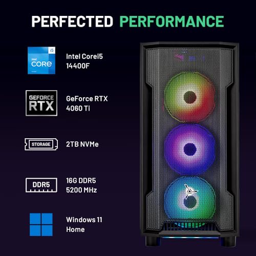 Gaming PC, Intel i7 12700F, RTX 4060, 1TB NVMe, 16GB DDR4 RAM, Windows 11 U108547