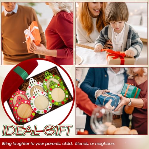 24 Pcs Christmas Photo Ornament Frames for Baby First Christmas Tree Keepsake F1934