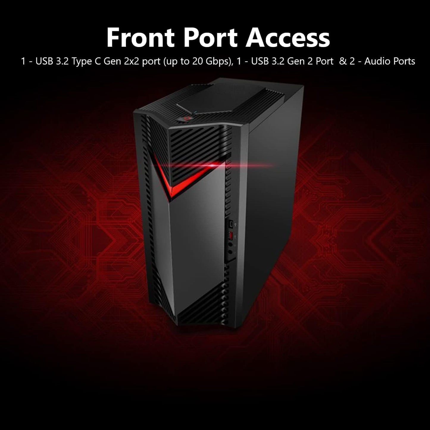 Gaming Desktop with Intel Core i7, RTX 4060, 16GB RAM, 1TB SSD S918681