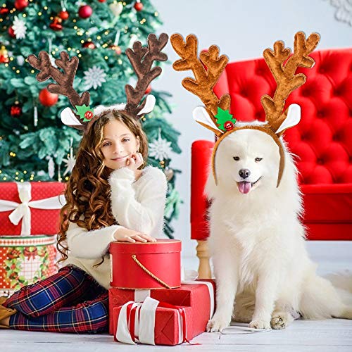 Reindeer Antlers Headband with Bells, 2PCS Q928740