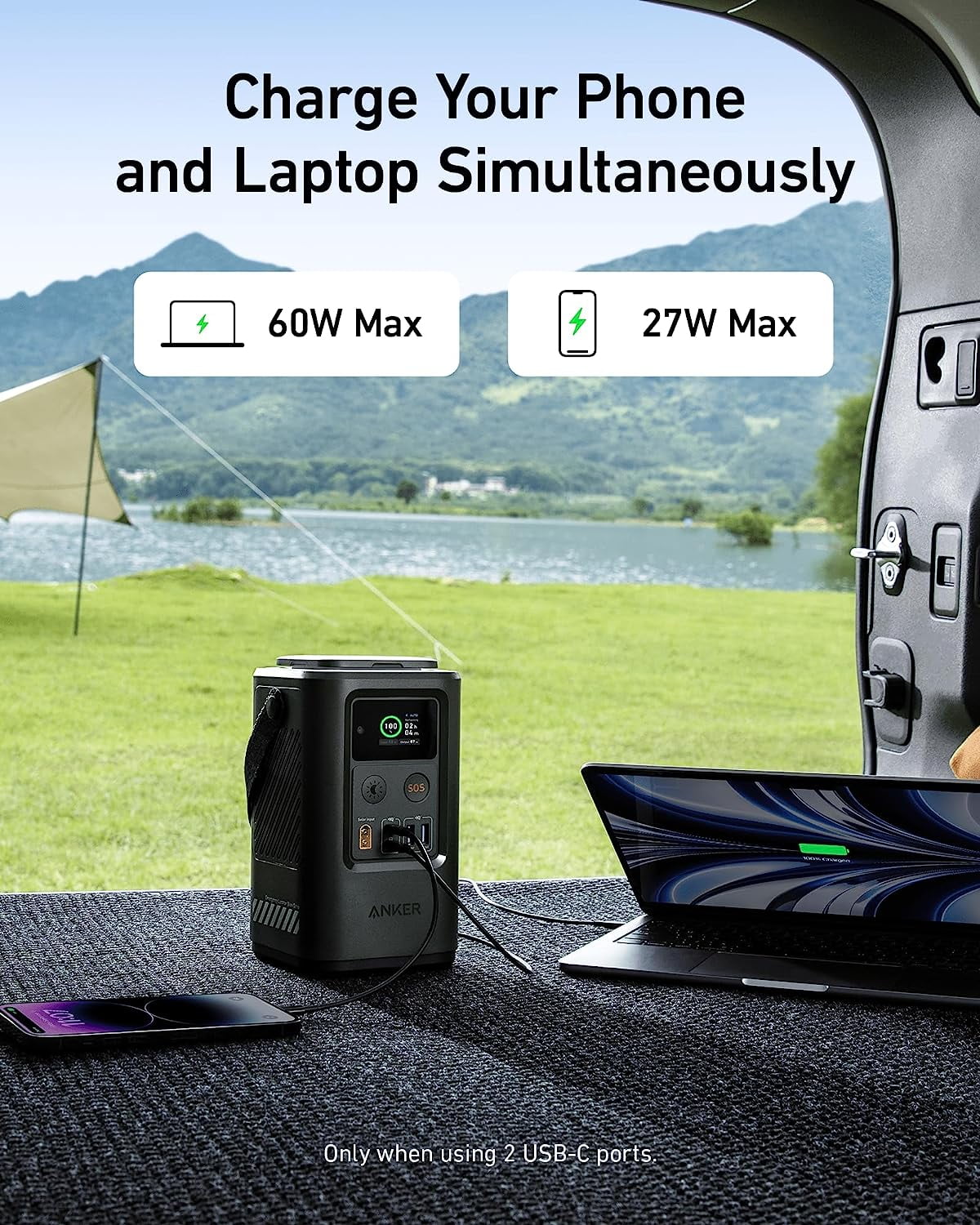60,000mAh LiFePO4 Portable Charger with Smart Digital Display and SOS Mode K5673