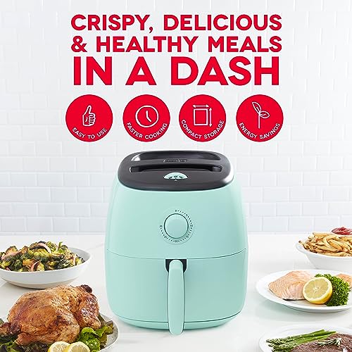 Electric Air Fryer Oven, 2.6 Qt., Grey, Compact, Auto Shut Off, 1000-Watt L764