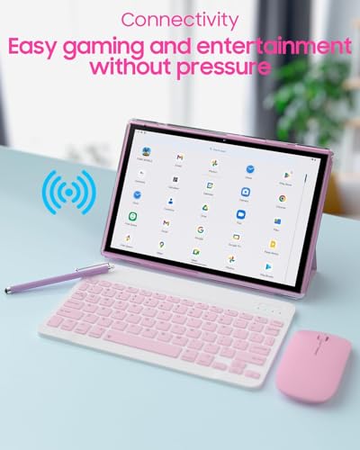10 inch Android Tablet with Keyboard Case, Mouse and Stylus S658
