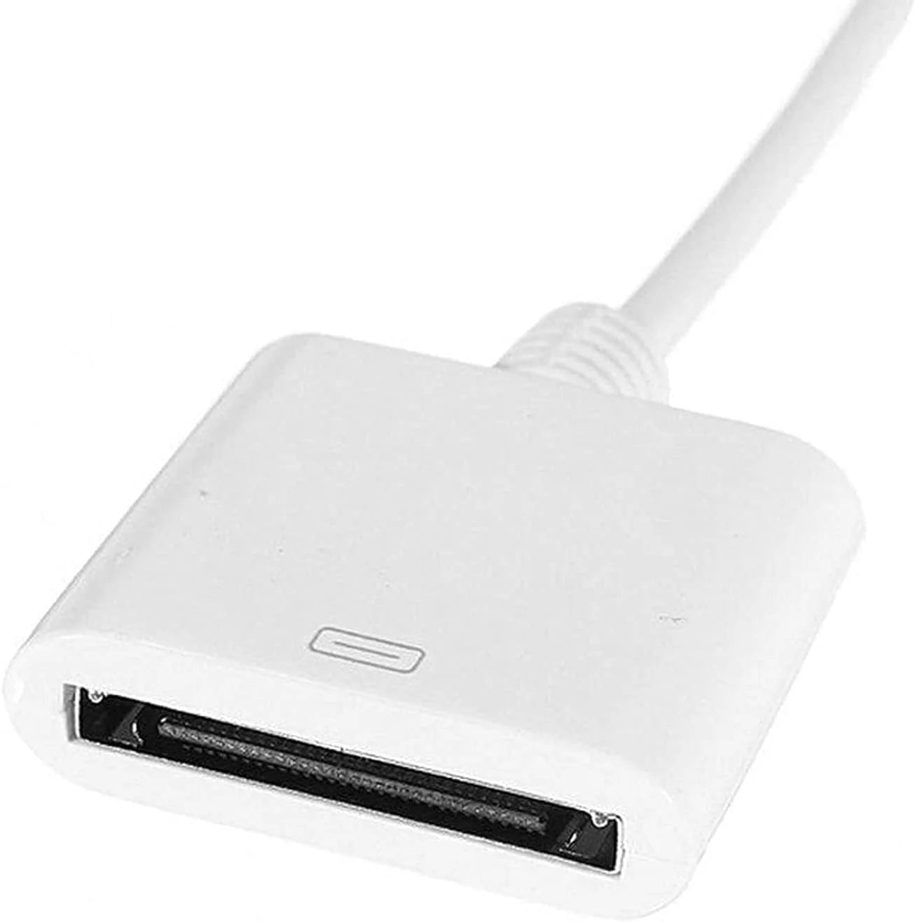 White 30pin Female to USB-C Sync Charging Adapter Cables A5463