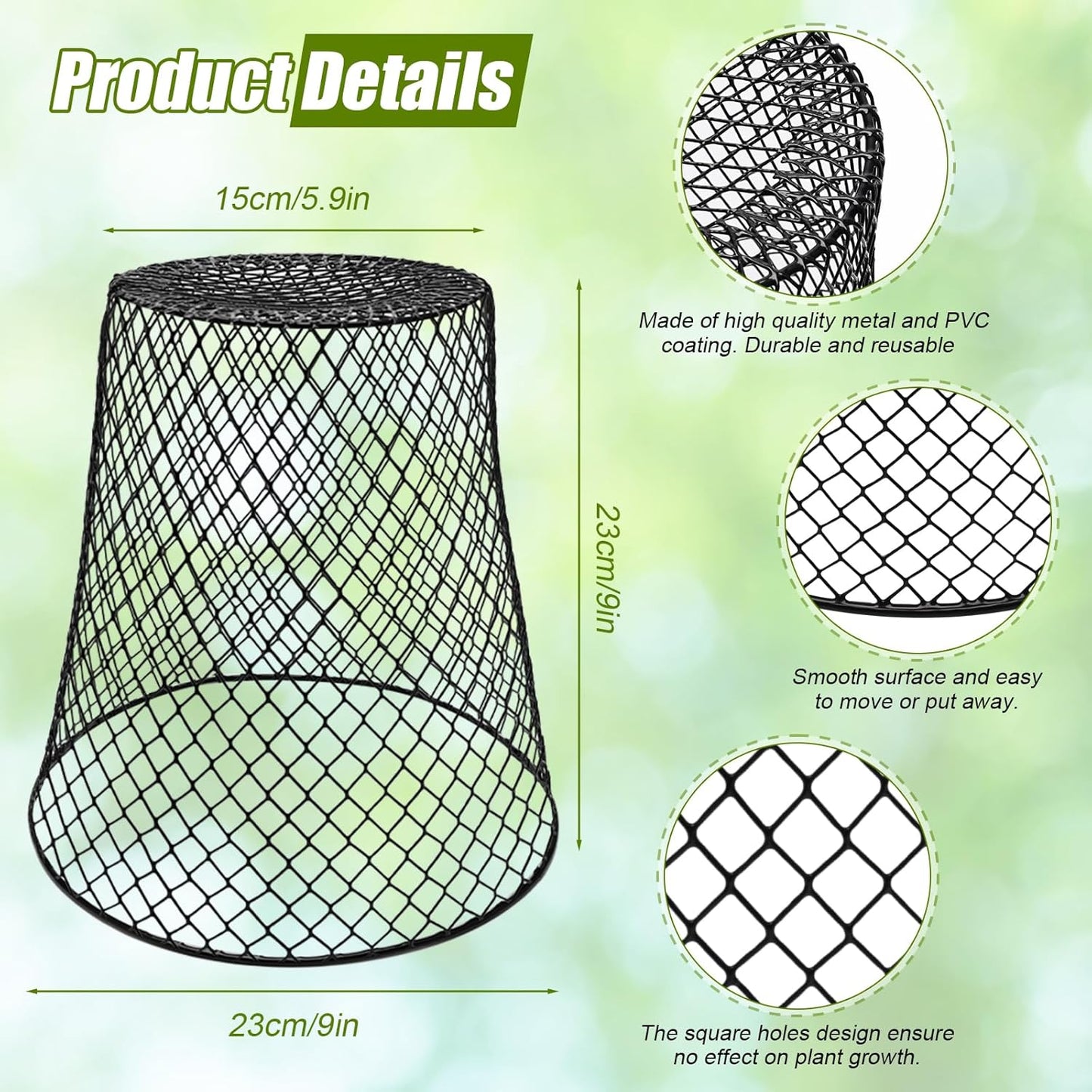 Wire Cloche Plant Covers for Garden Protection, 12 Pack V40814