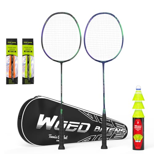 Professional Carbon Fiber Badminton Rackets Badminton Racquet for Backyards Gym
