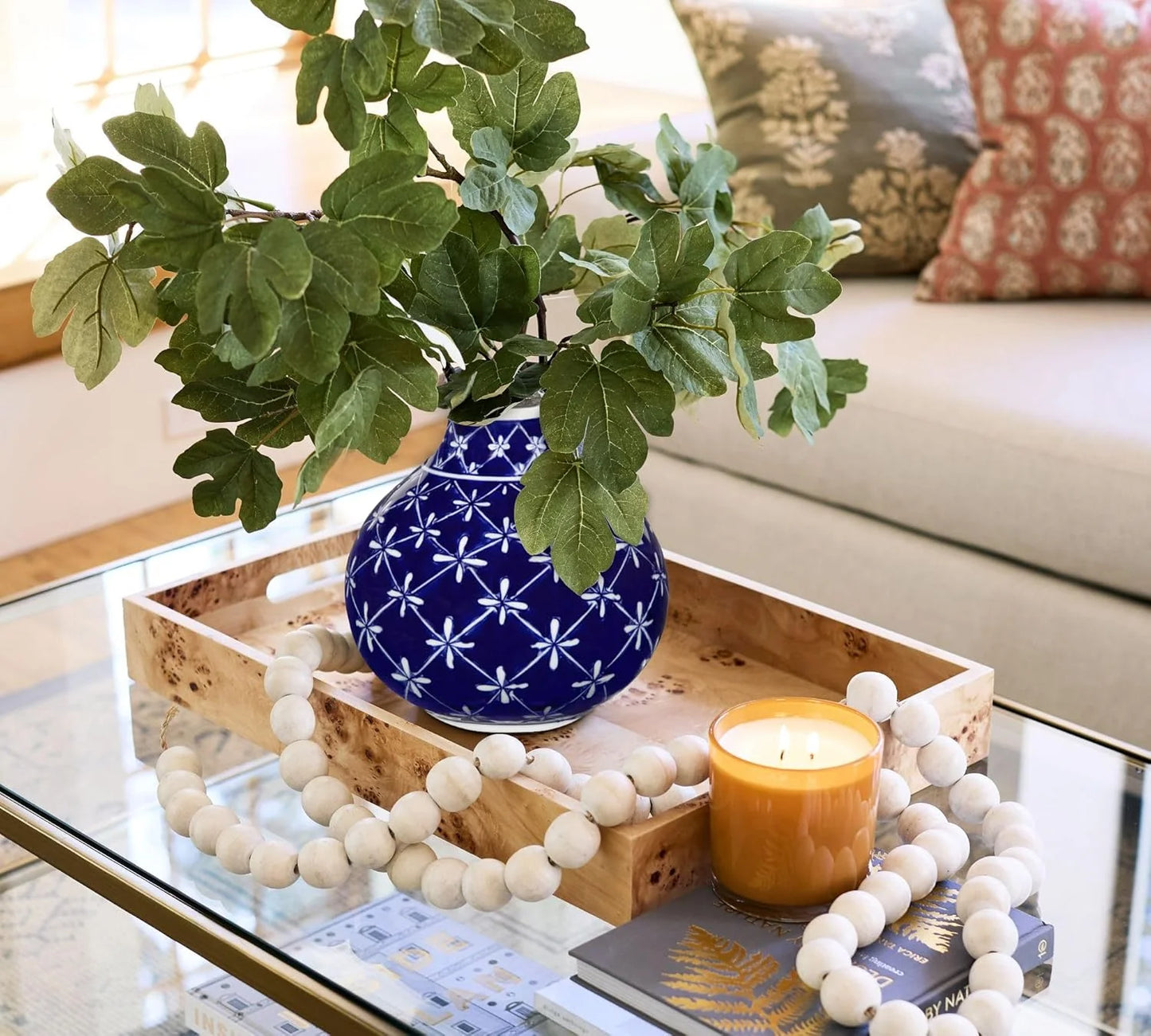 Blue and White Porcelain Ceramic Vases F7612