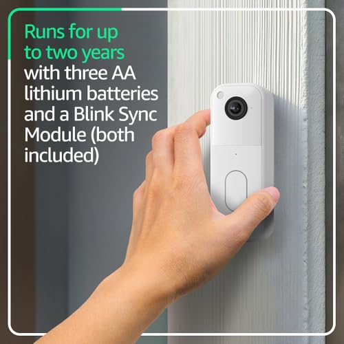 Video Doorbell with HD View, Two-Year Battery, and Sync Module Y886