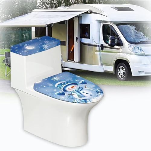Christmas Toilet Lid and Tank Cover Set for Bathroom Decor Q334993