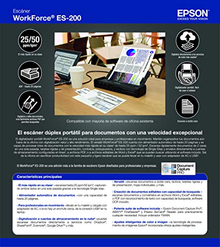 Wireless Compact Desktop Document Scanner with Auto Document Feeder B4143