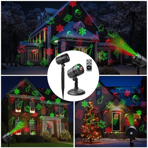 Christmas Laser Projector Lights with Remote, 8 Patterns for Indoor and Outdoor M27295