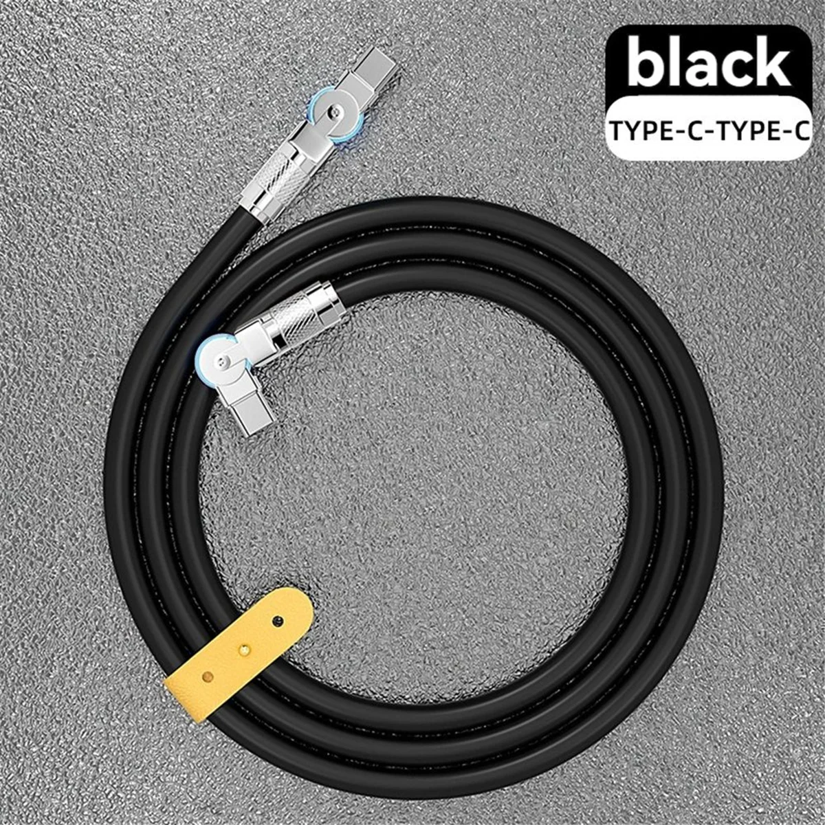 Type-C to Type-C 180° Swivel Double Elbow Data Cable 2m B3888