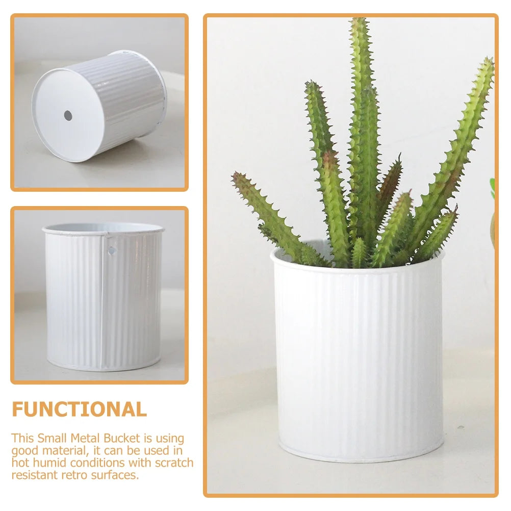 White Flower Arrangement Pot Planter I102
