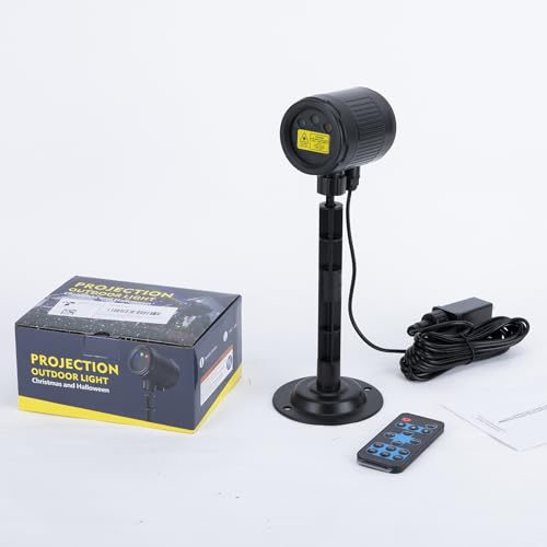 Christmas Laser Lights Projector, Outdoor Moving RGB Starry Show with RF Control T973