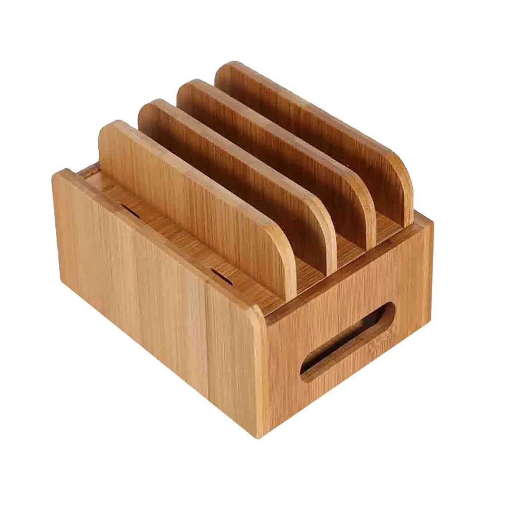 Bamboo Charging Station for Smartphones and Gadgets P11409