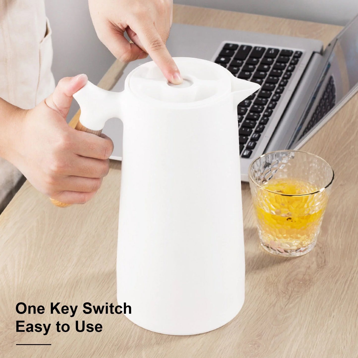 Double Wall Glass Liner Thermal Coffee Carafe X3493