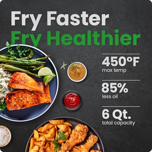 Air Fryer 6 QT with Touchscreen and 4 Presets C977097