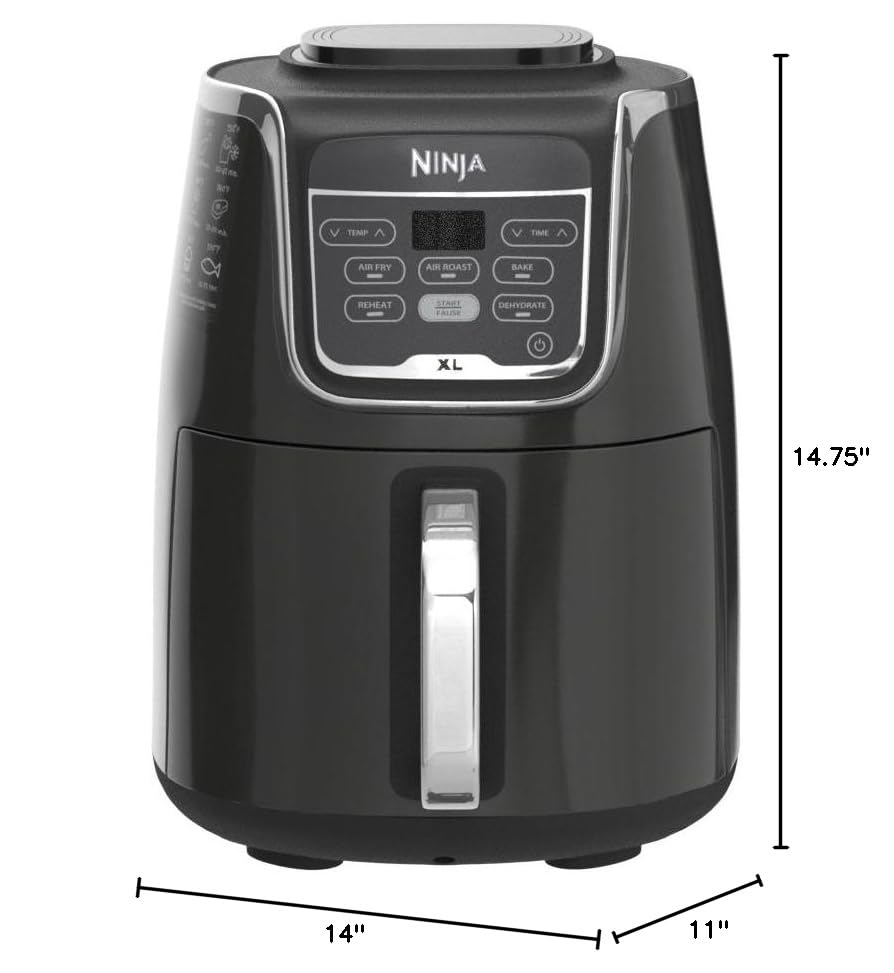 Air Fryer 4-in-1, 4 QT, Compact, Grey U54622