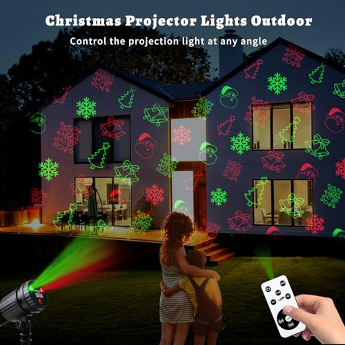 Christmas Laser Projector Lights with Remote, 8 Patterns for Indoor and Outdoor M27295