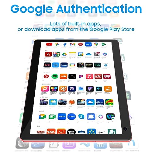 10 inch Android Tablet with 32GB Storage, 6GB RAM, Black Z5138