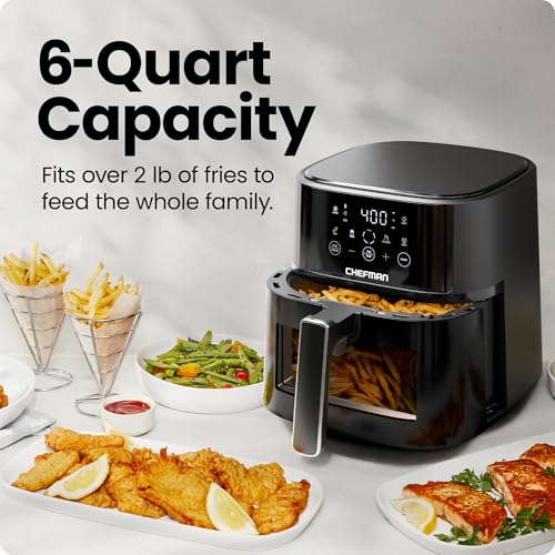Air Fryer 6 QT with Touchscreen and 4 Presets C977097