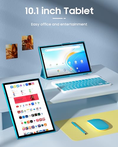 10 inch Android Tablet with Keyboard Case, Mouse and Stylus S658