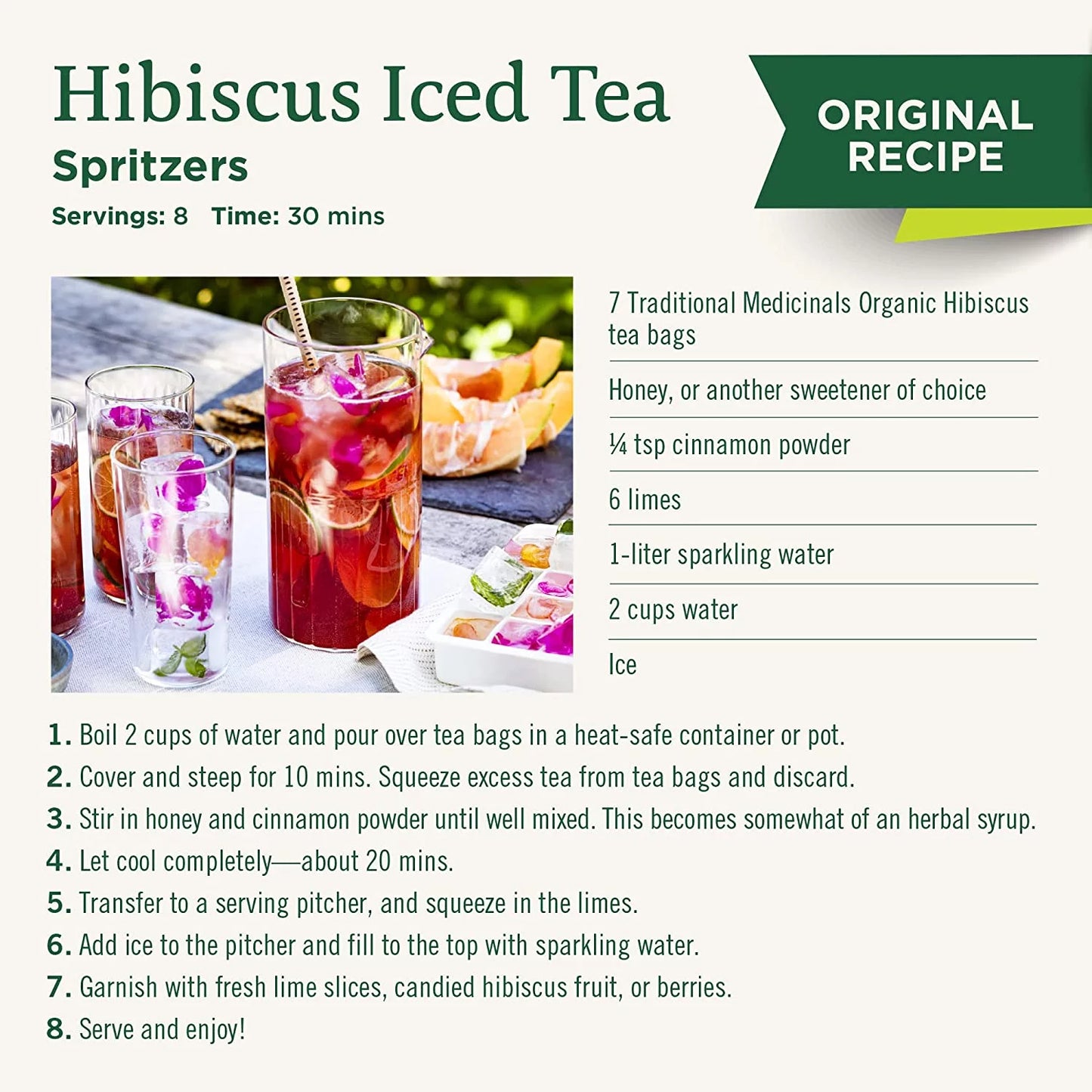 Organic Hibiscus Herbal Tea 16 Tea Bags, Pack of 3 Z983
