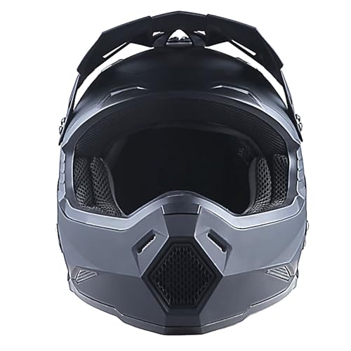 Adult Motocross Helmet Full Face Racing Style Matt Black U258