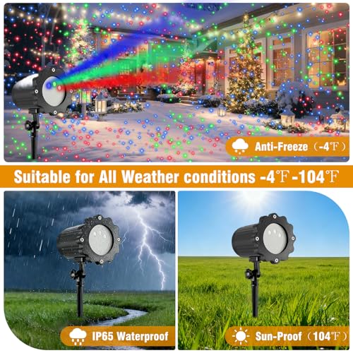 Christmas Laser Lights Projector with RGB Star Show for Indoor Outdoor Decor V477352