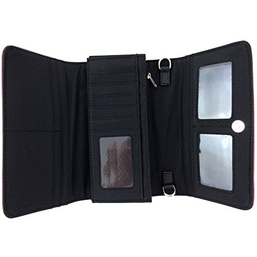 Cross Angel Wings Concealed Carry Handbag Purse Crossbody Messenger Bag and Wallet B547041