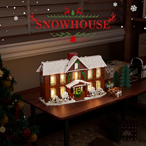 House Building Set with LED Light, 1445 PCS U1915
