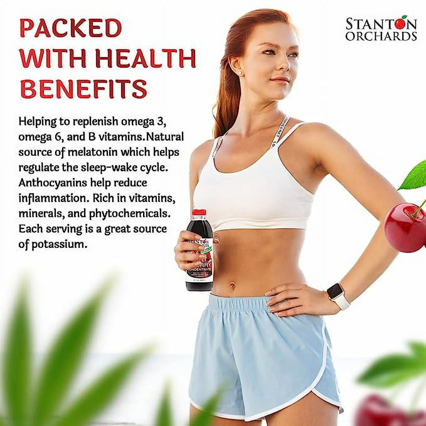 Tart Cherry Montmorency Concentrate Juice, 32 Fl Oz, 2 Pack Q49558