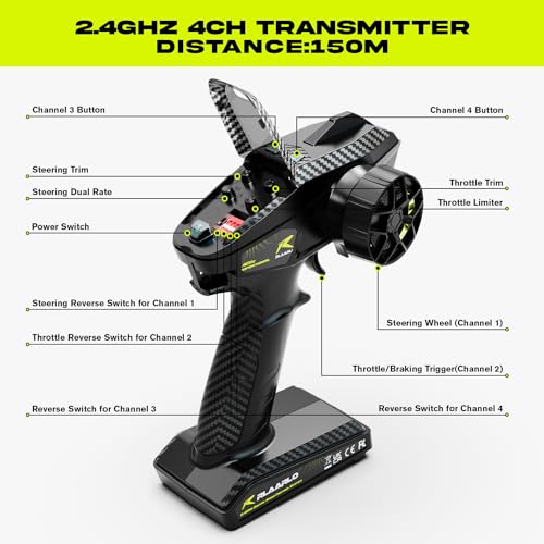 1/10 RTR Brushless RC Car for Adults, 50mph Off-Road Monster Truck 4WD R2126