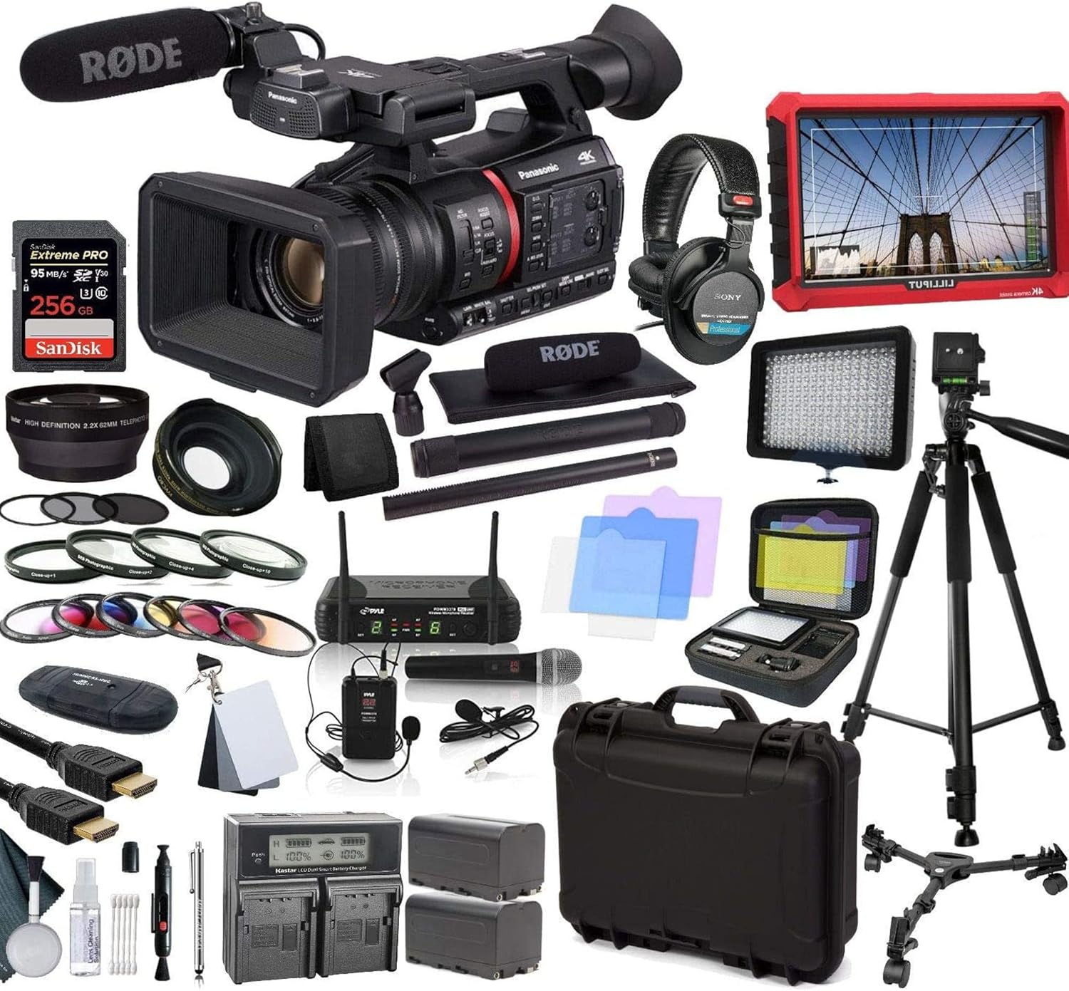 Panasonic AG-CX350 4K Camcorder Professional Bundle