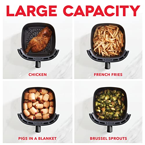 Electric Air Fryer Oven, 2.6 Qt., Grey, Compact, Auto Shut Off, 1000-Watt L764