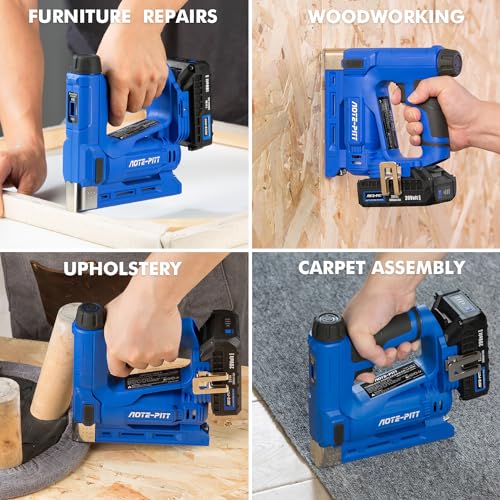 Cordless Brad Nailer 2 in 1 Staple Gun with Battery and Charger E50199