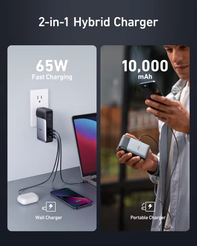 10,000mAh 30W USB-C Portable Charger with 65W Wall Charger S8397