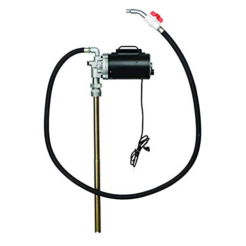 GROZ 115V AC Heavy Duty Electric Oil Drum Transfer Pump | Non-Drip Ball Valve | Self Priming | 4 GPM Flow Rate | Built-in 2-inch Bung Adaptor (45550)