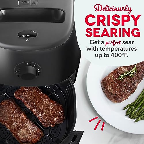 Electric Air Fryer Oven, 2.6 Qt., Grey, Compact, Auto Shut Off, 1000-Watt L764