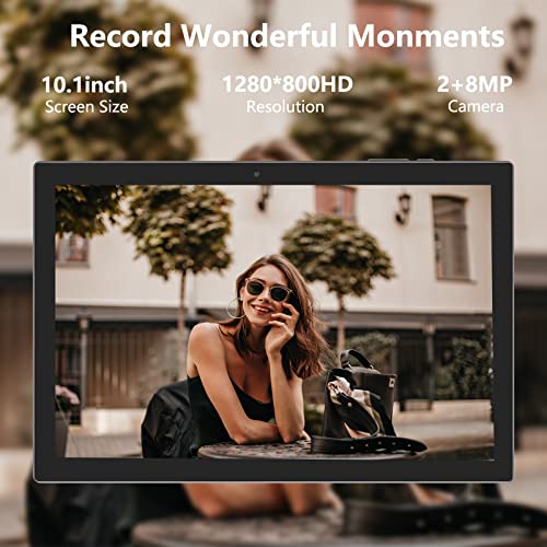 Tablet 10.1 inch Android 14 with Keyboard Case, Mouse, Stylus, 8GB+64GB, HD Touch Screen, Dual Camera, Wi-Fi, Blue W566112