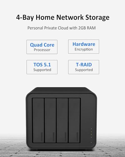 4 Bay NAS with Quad Core CPU and 2GB DDR4 RAM C751