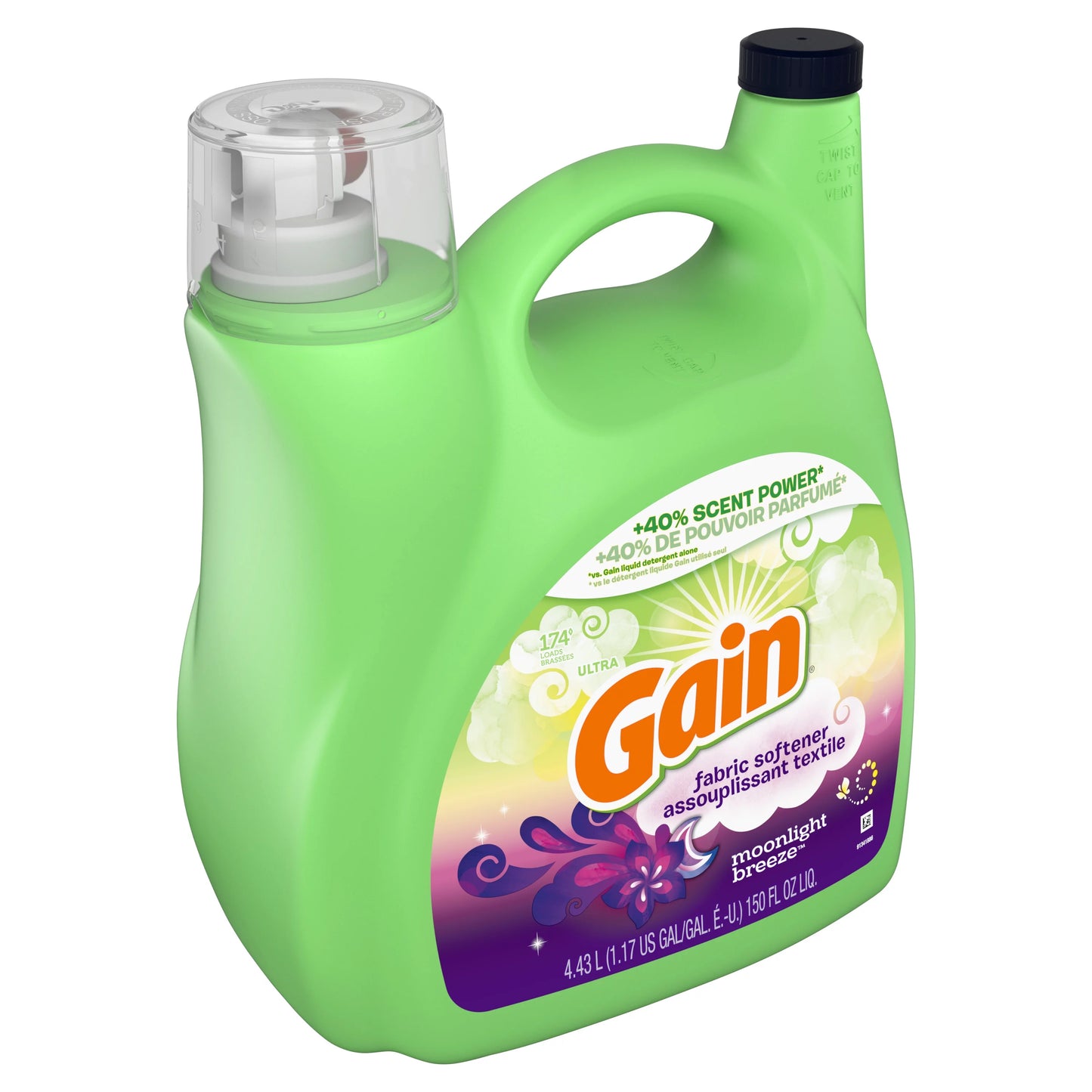 Liquid Fabric Softener, Moonlight Breeze, 150 Fluid Ounce B3448