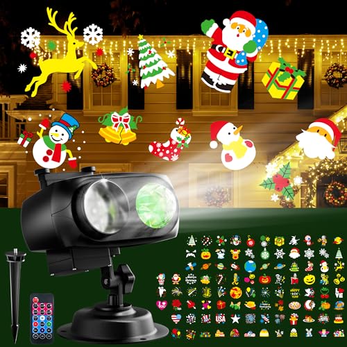 Christmas Projector Lights Outdoor with Remote Control A7993