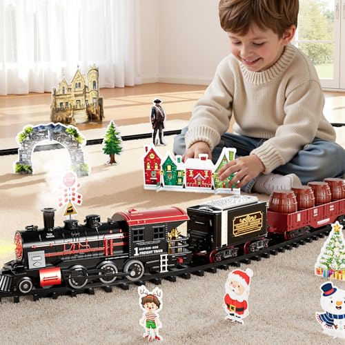 Electric Train Set for Kids with Lights and Sounds H492