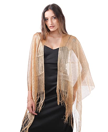 Women's Sparkle Shawls and Wraps for Party Dresses K18114