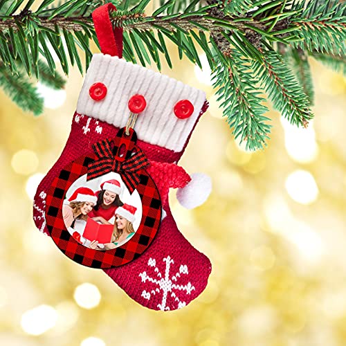 24 Pcs Christmas Photo Ornament Frames for Baby First Christmas Tree Keepsake F1934
