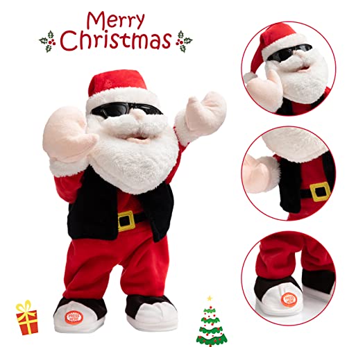 Animated Christmas Snowman Plush with LED Lights Musical Toy K182254