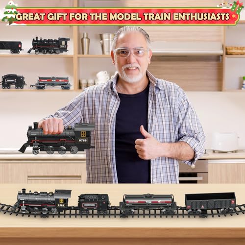 Remote Control Train Set with Lights and Sounds for Kids S368833